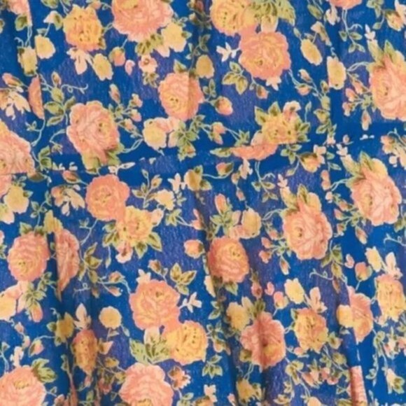 Revolve Tularosa Dress XS Iris Floral Fit Flare Spring Vacation Trip Party Vaca - Picture 11 of 15